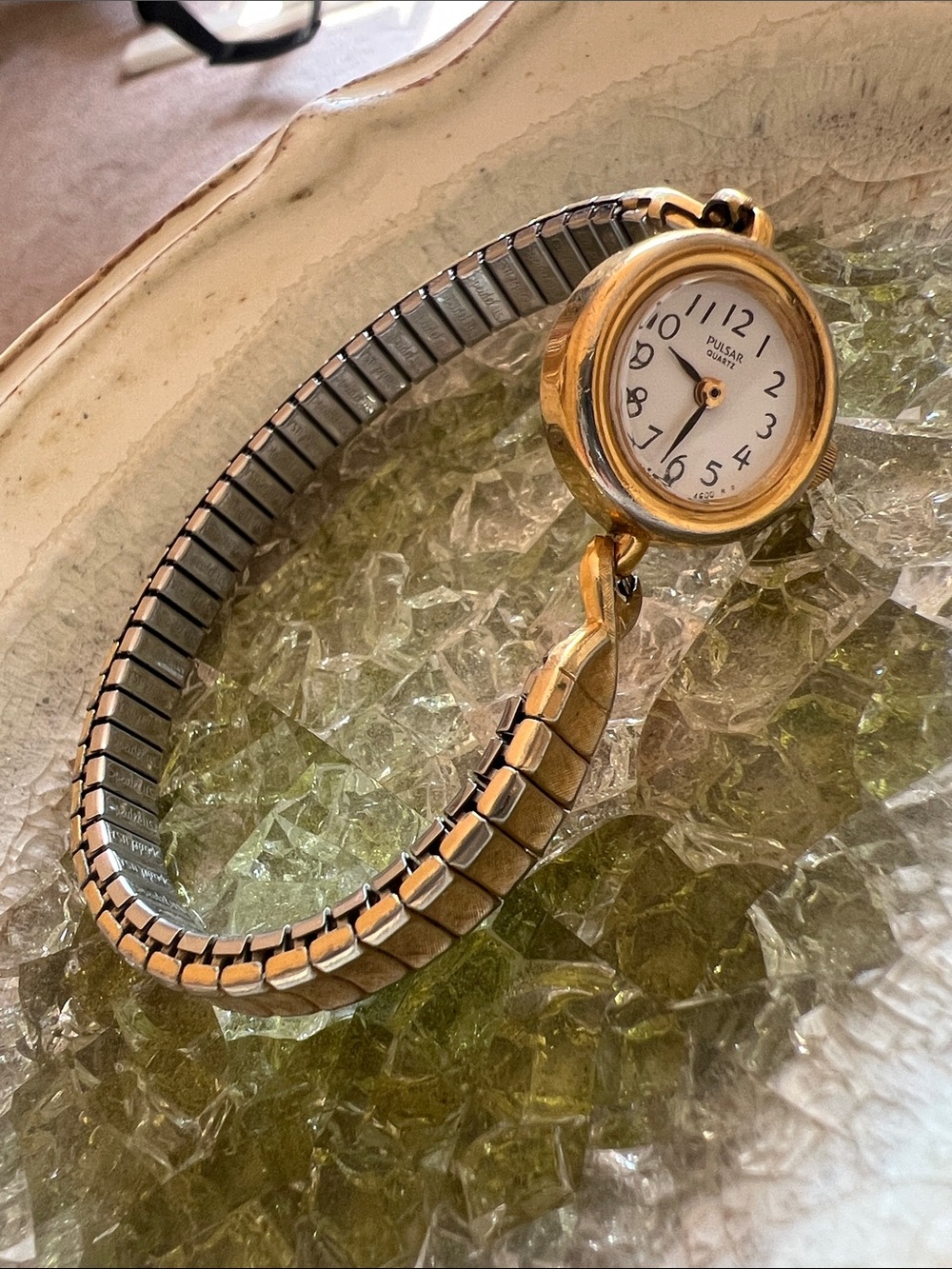 Vintage Pulsar Two-Tone Ladies Watch in Gold and Silver